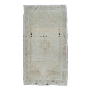 Turkish Mini Rug Oriental Hand Knotted Vintage Rug 1'8" x 2'11" #168873 For Sale
