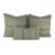 2020s Jane Churchill Iggy in Blue and Green Lumbar Pillow Cover - 12" X 20" Silver Sage Velvet Rectangle Cushion Case For Sale - Image 5 of 5
