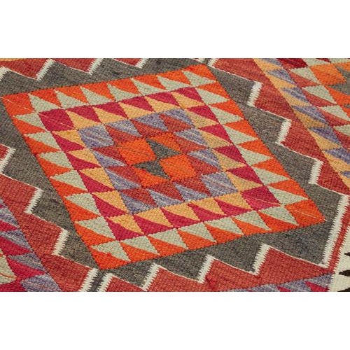Vintage Kilim Runner Rug For Sale - Image 5 of 7