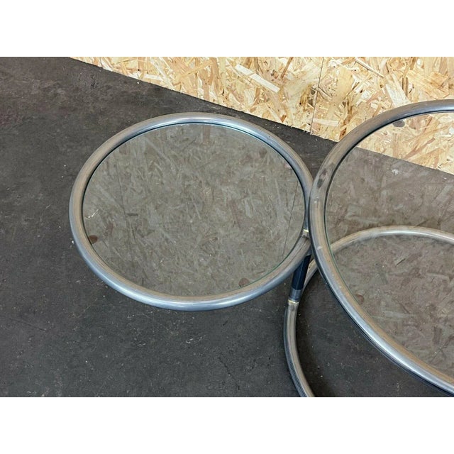 Coffee Table Metal Side Table Adjustable Coffee Table Design 60s 70s For Sale - Image 8 of 12