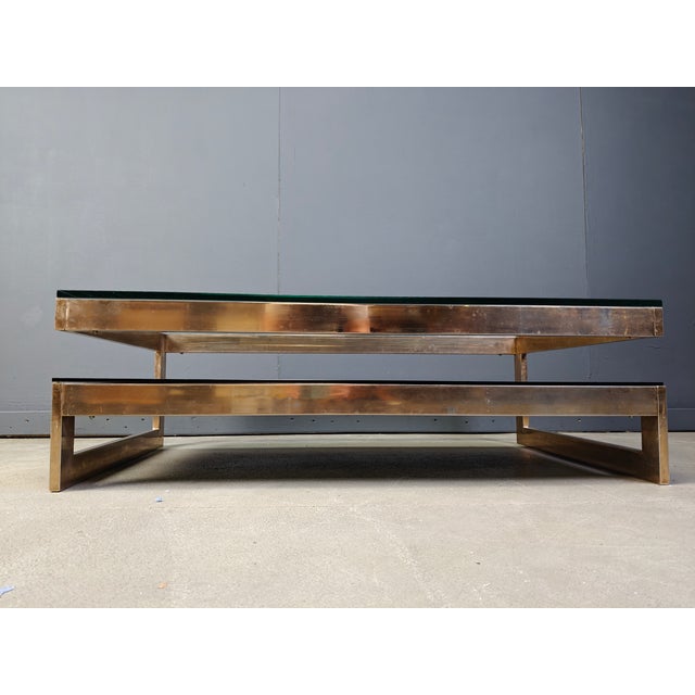 1970s Vintage Two-Tier Coffee Table from Belgo Chrom, 1970s For Sale - Image 5 of 7