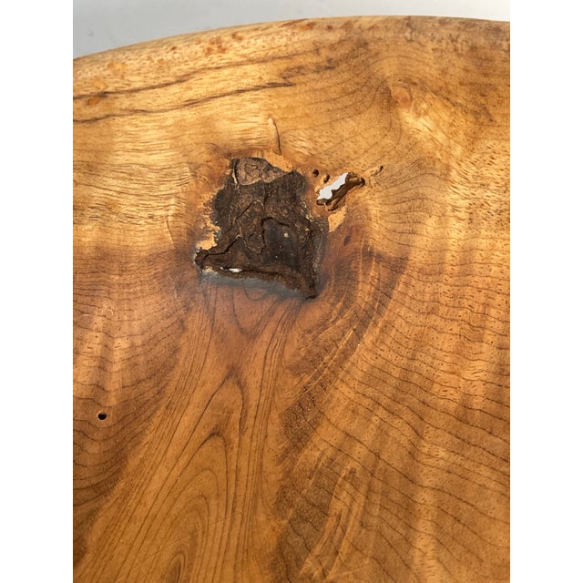 Beautiful shape turned wooden bowl made of Myrtle wood. Has a natural wood noddle, that adds more character to the piece.