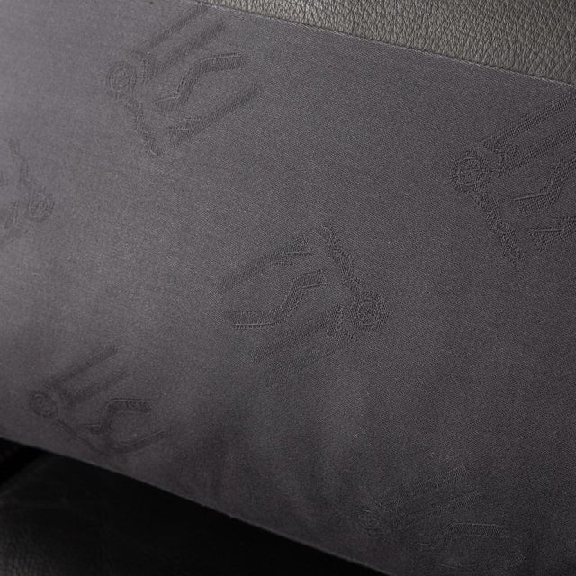 Animal Skin Sesame Leather 2-Seater Sofa from FSM For Sale - Image 7 of 15