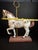 Austin Productions Vintage 1983 Austin Sculpture Carousel Horse Durastone Statue Brass Pole Ring Base 15" For Sale - Image 4 of 14