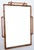 Abstract Solid Copper Beveled Mirror For Sale - Image 3 of 7
