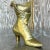 Vintage Boho Brass Victorian Boot For Sale - Image 4 of 5