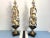 Gold Italian Topiary Lamps & Shades - A Pair For Sale - Image 8 of 18
