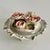 Ceramic Vintage Capodimonte-Style Italian Porcelain Lidded Bowl With Pink Roses, Ruffled Edge & Feet For Sale - Image 7 of 11