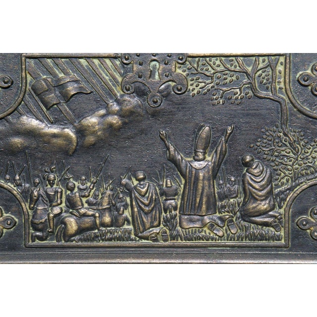 Antique Danish Bronze Lidded Box-Battle of Lyndanisse For Sale - Image 9 of 11