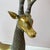 Vintage Extra Large Brass Deer Statue For Sale - Image 4 of 11