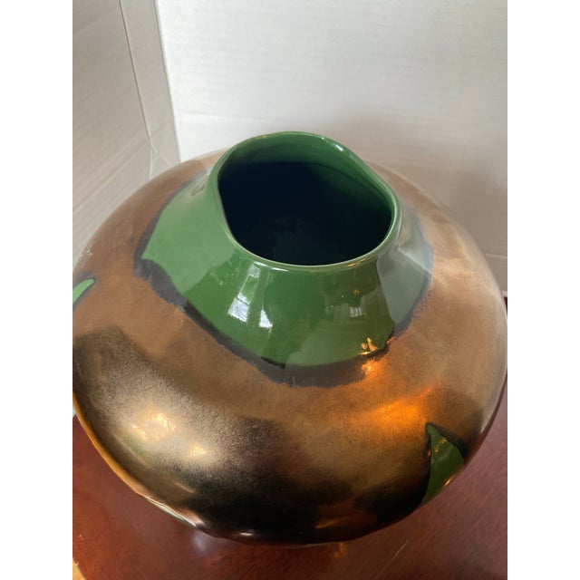 1980s 1980s Post-Modern Haeger Lava Glaze Vases - a Pair For Sale - Image 5 of 8