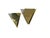 Geometric Brass Pyramid Wall Lights by Baulmann, 1970s, Set of 2 For Sale - Image 9 of 14