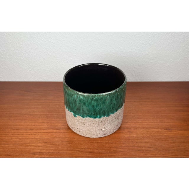 Mid-Century Modern Fat Lava Pottery Planter, West Germany, 1960s For Sale - Image 4 of 11