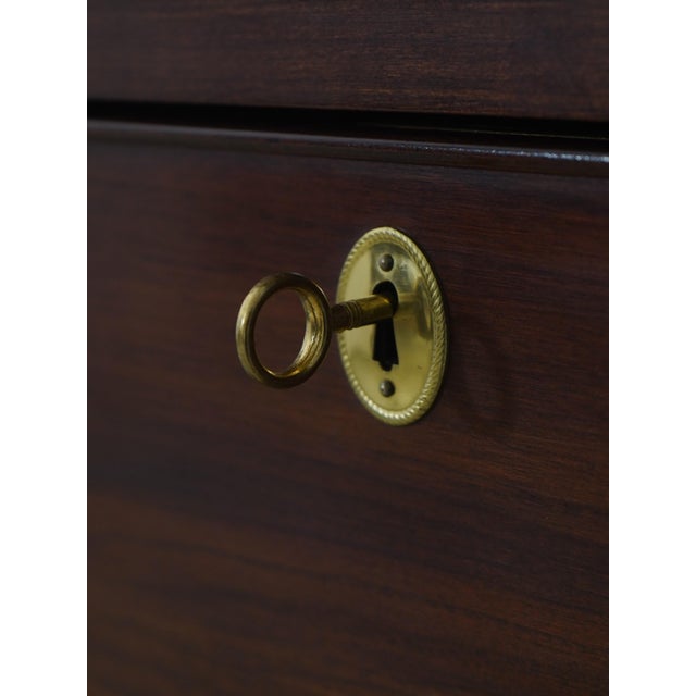 Brown Henkel Harris Cherry 9 Drawer Tall Chest For Sale - Image 8 of 15