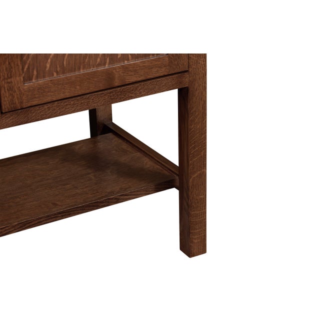 Wood Mission Turner Sideboard With 3 Drawers and 2 Doors - Walnut (Aw) - 58" For Sale - Image 7 of 11