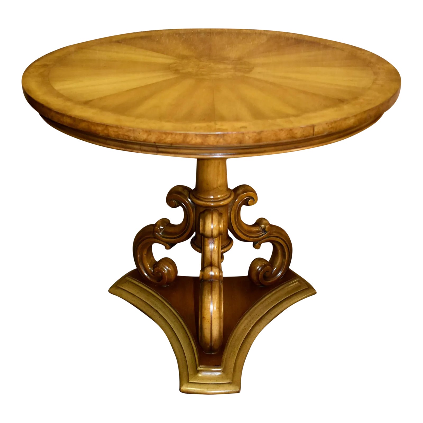 Vintage Weiman Round Mid Century End Table W/Pedestal Base Chairish