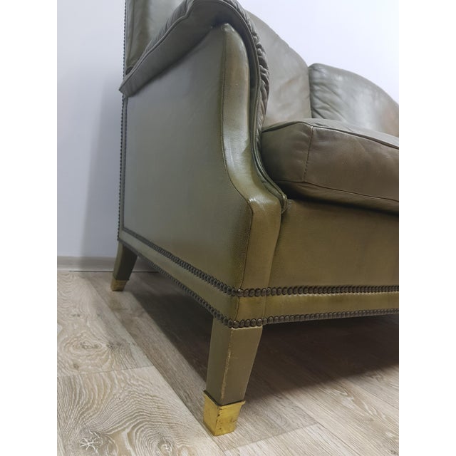 Mid-Century Modern Vintage Chesterfield Sofa in Leather, 1960s For Sale - Image 3 of 14