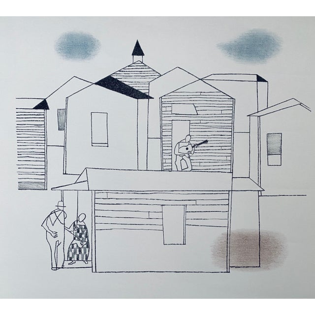 Modern Robert Gwathmey, Vintage Lithograph Poster Robert Gwathmey Terry Dintenfass Gallery NYC For Sale - Image 3 of 7