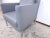 Jason 391 Leather Armchair in Gray by Walter Knoll For Sale - Image 4 of 10