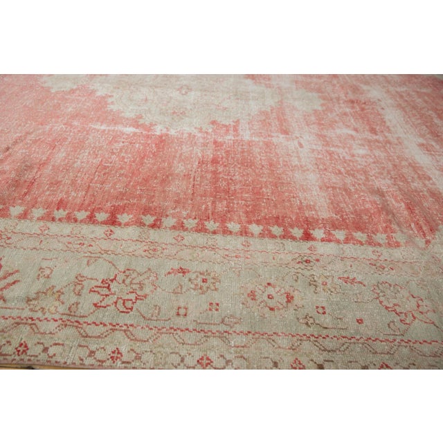 Vintage Distressed Oushak Carpet - 10'1" X 14'1" For Sale - Image 10 of 13