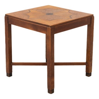 Dutch Amsterdam School Art Deco Side Table, 1920s For Sale