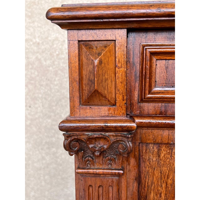 Late 19th Century 19th Century French Walnut Neoclassical Petit File Cabinet, A Pair For Sale - Image 5 of 18