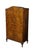 Art Deco Antique English Art Deco Queen Anne Style Burr Walnut Armoire Wardrobe Closet For Sale - Image 3 of 18