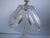 Mid-Century Modern Vintage Yugoslavian 24% Lead Crystal Floral Boudoir Table Lamp For Sale - Image 3 of 12