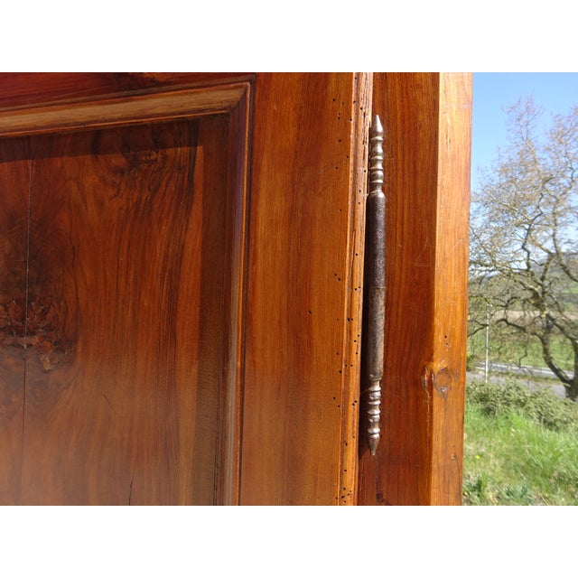 Louis Philippe Wardrobe in Light Walnut For Sale - Image 9 of 18