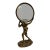 Vintage Maitland-Smith Bronze Greek God Atlas Desk Magnifying Glass Stand For Sale