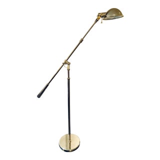 Ralph Lauren Polished Chrome Floor Lamp For Sale