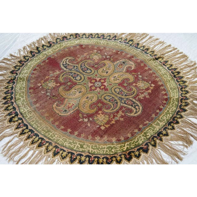 Antique Turkish Rug 4'5'' x 4'6'' For Sale In New York - Image 6 of 9