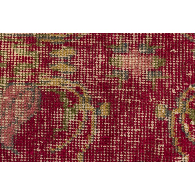 1950s Colorful Antique Handknotted Carpet For Sale - Image 5 of 10
