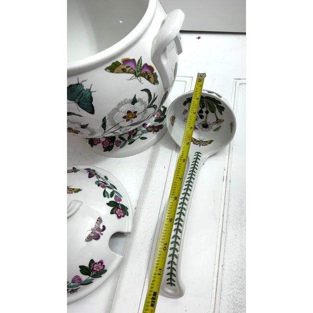 Large Vintage Portmeirion Botanical Garden Soup Tureen With Ladle For Sale - Image 10 of 12