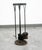 1960s Mid Century Modern Fireplace Tool Modernist Cast Iron Black MCM Vintage Wood For Sale - Image 5 of 9