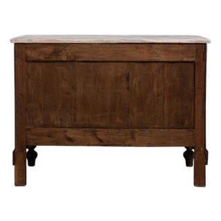 French Oak Marble-Top Chest of Drawers, Antique, France, 19th Century For Sale