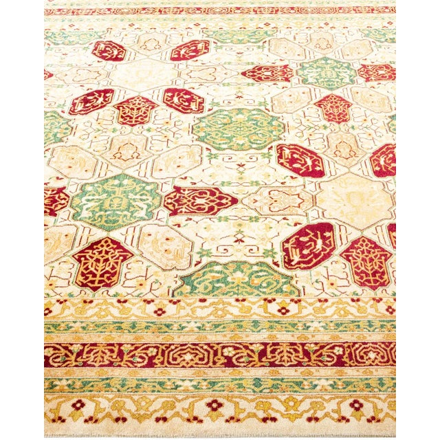 Solo Rugs Vintage Moroccan Hand Knotted Wool Area Rug, Ivory - 6'2" X 9'3" For Sale - Image 4 of 9