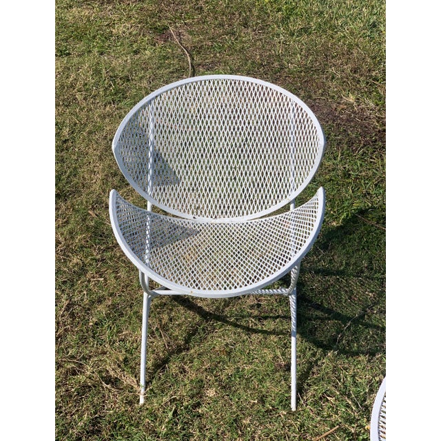 1950s Orange Slice Patio Chairs Maurizio Tempestini for Salterini - a Pair, Attributed For Sale - Image 12 of 13