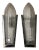 1930s French Art Deco Geometric Sconces Signed by Sabino - a Pair For Sale