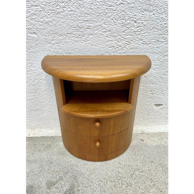 Small Semicircular Teak Table from Silkeborg Møbelfabrik, 1960s For Sale - Image 4 of 9