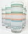 90s Rainbow Sherbet Striped Tumblers- Set of Six For Sale - Image 11 of 12