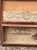 Wood Vintage Hand Painted Tiger Stripe Primitive Box For Sale - Image 7 of 12