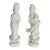 Antique Blanc De Chine Z Chinese Porcelain Pair of Deities For Sale