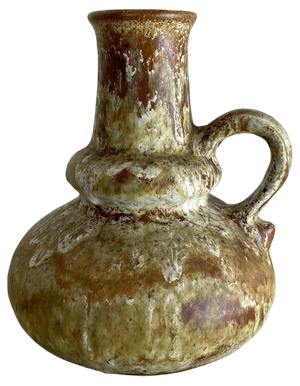 Brutalist WGP Pottery Fat Lava Multi-Color Vase Object attributed to Ruscha, Germany, 1970s