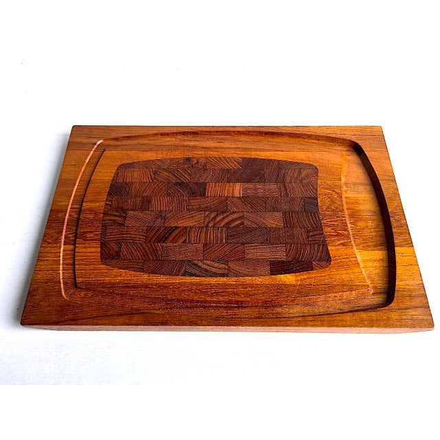 1960s Danish Teak Wood Carving/Charcuterie Board by Esa Denmark For Sale - Image 14 of 16
