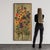 Italian painting from the second half of the 20th century. Oil on plywood panel depicting a still life with flowers in the...