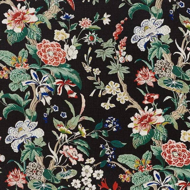 Based on a 19th century floral document, this vibrant floral pattern speaks to the era‚Äôs love of botanicals that is...