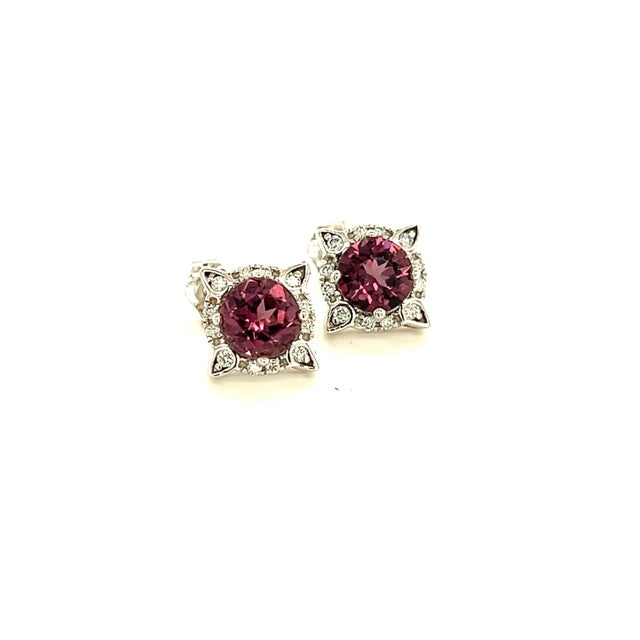 Natural Finely Faceted Quality Spinel Diamond Earrings 14k Y Gold 2.04 TCW Certified $3,950 211195 This is a Unique Custom...
