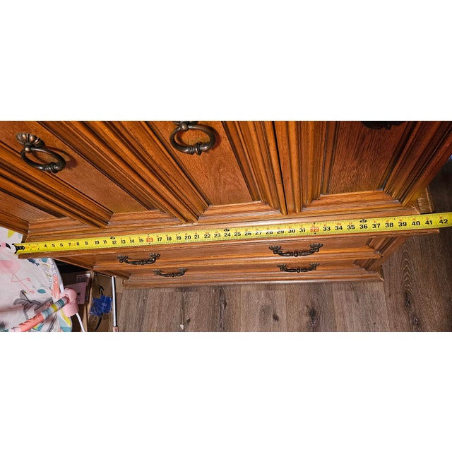 American Henredon "Fine Furniture" Armoire Dresser For Sale - Image 3 of 9