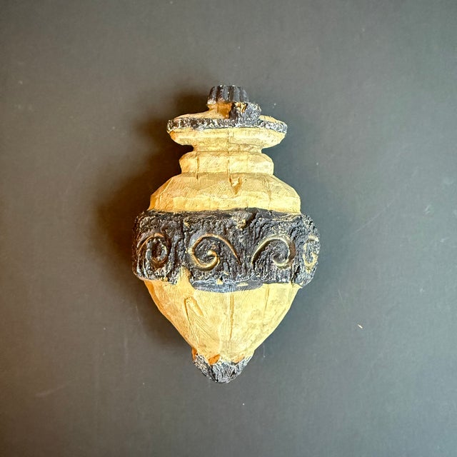Handcarved Vintage Finial Ornament For Sale In Atlanta - Image 6 of 7